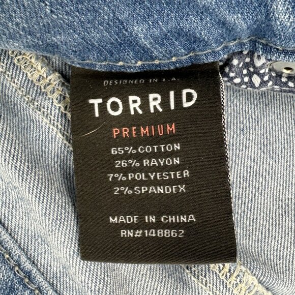 Womens Torrid Premium High Rise Light Wash Blue Jeggings - Picture 9 of 9